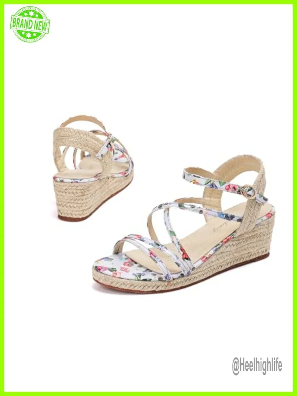 Women's Espadrilles Wedge Sandals Platform Open Toe Strappy Heels